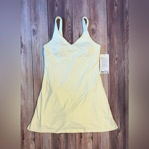 Lululemon Athletica NWT Size 10 Align Dress Light Yellow Fitted Buttery Soft
